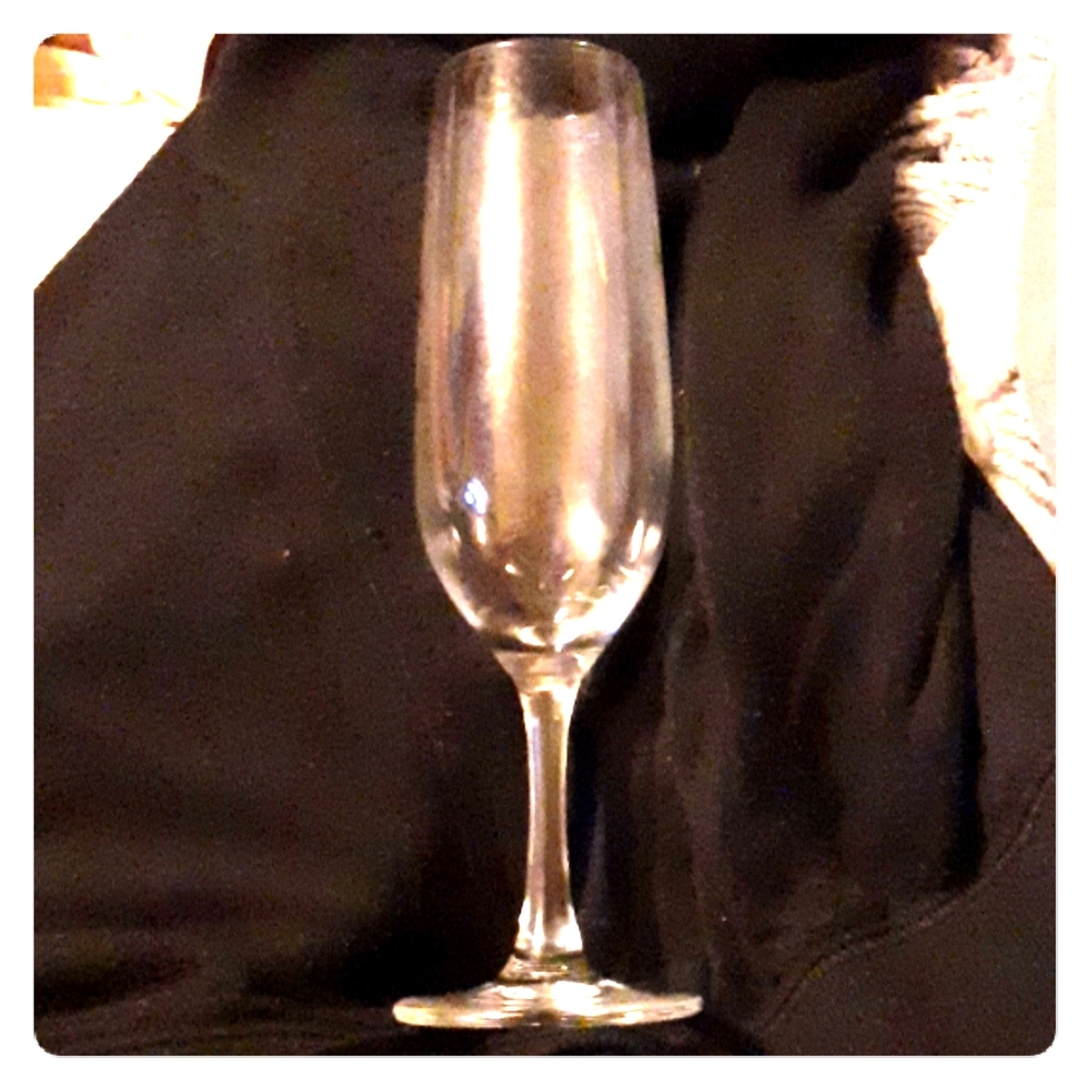 Crystal champagne glass